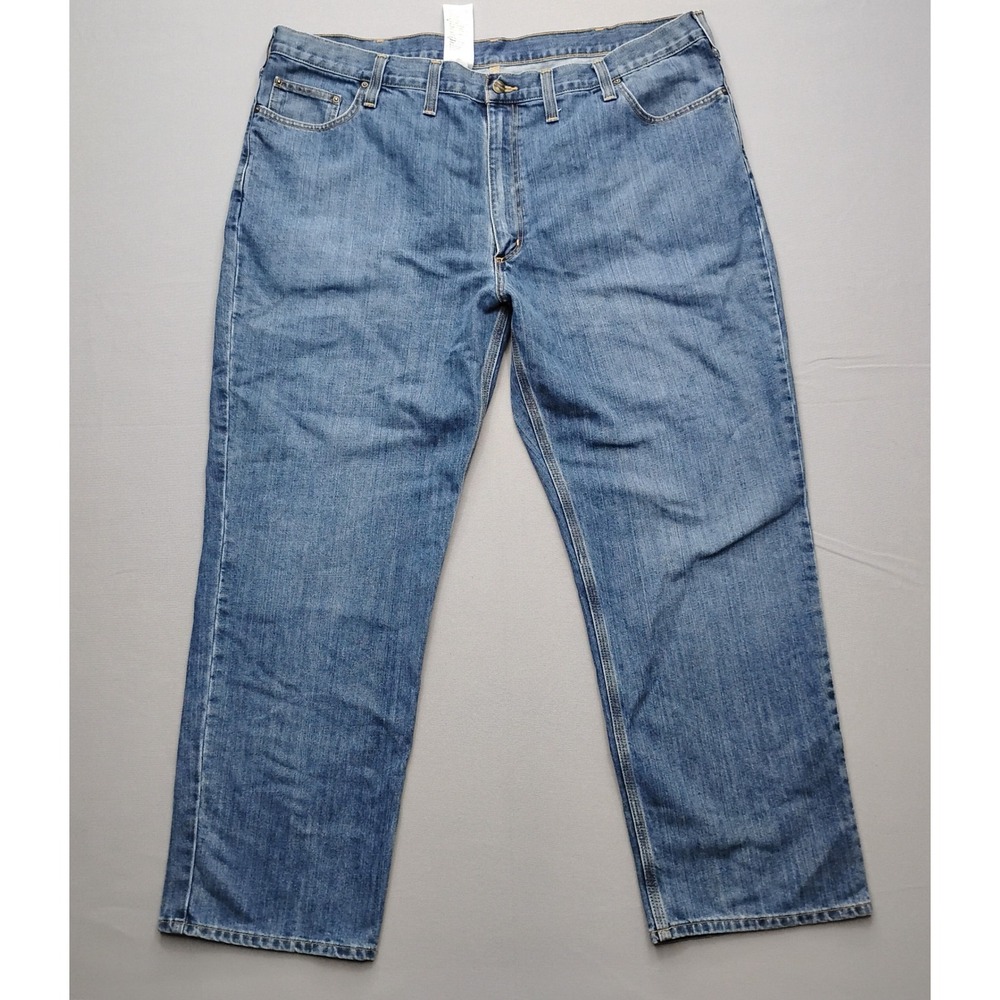 Carhartt 101483-980 Mens Relaxed Fit Straight Leg Jeans Blue 46x32